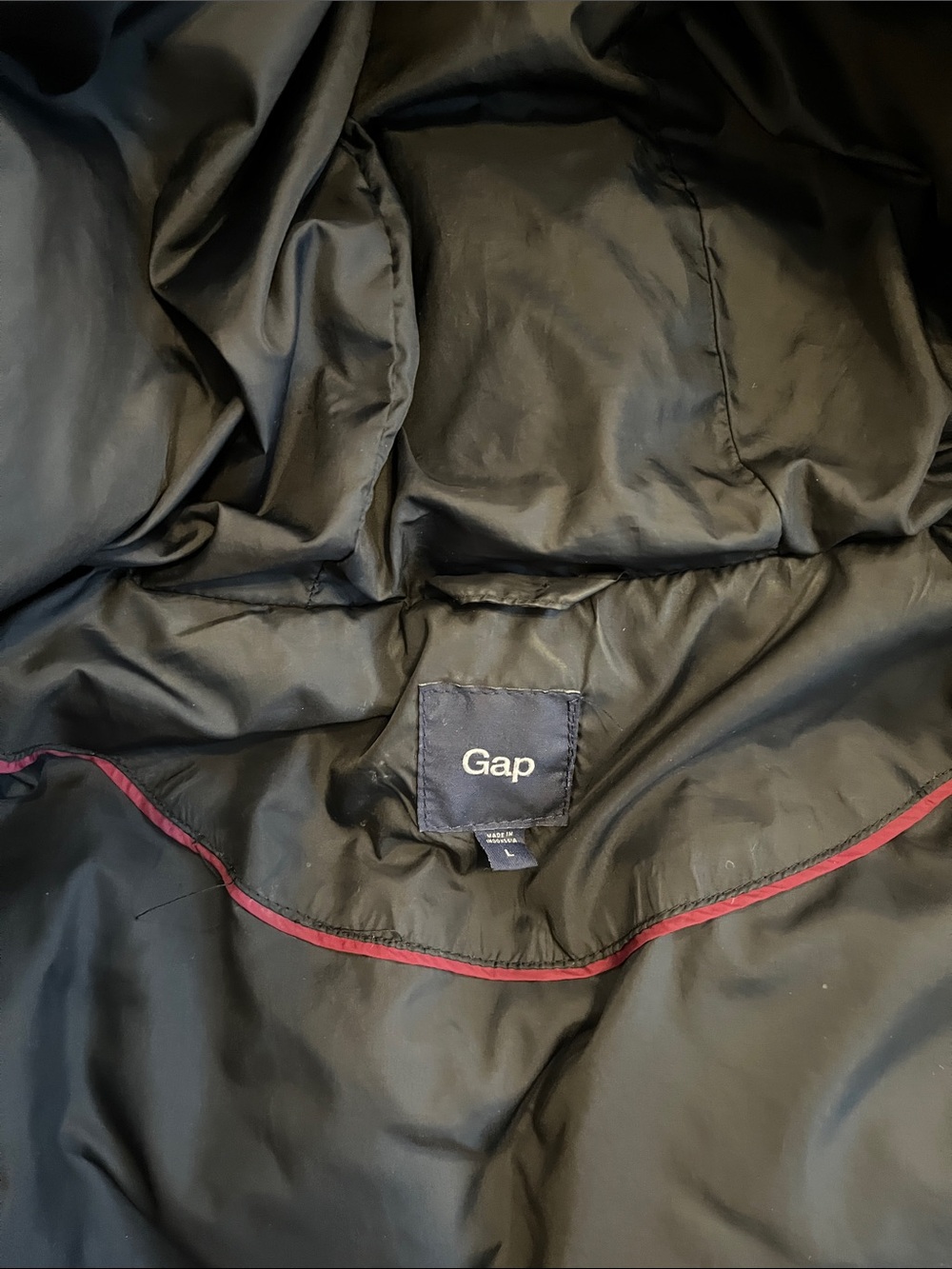 Gap Black Puffer Hooded Jacket - Picture 2 of 3